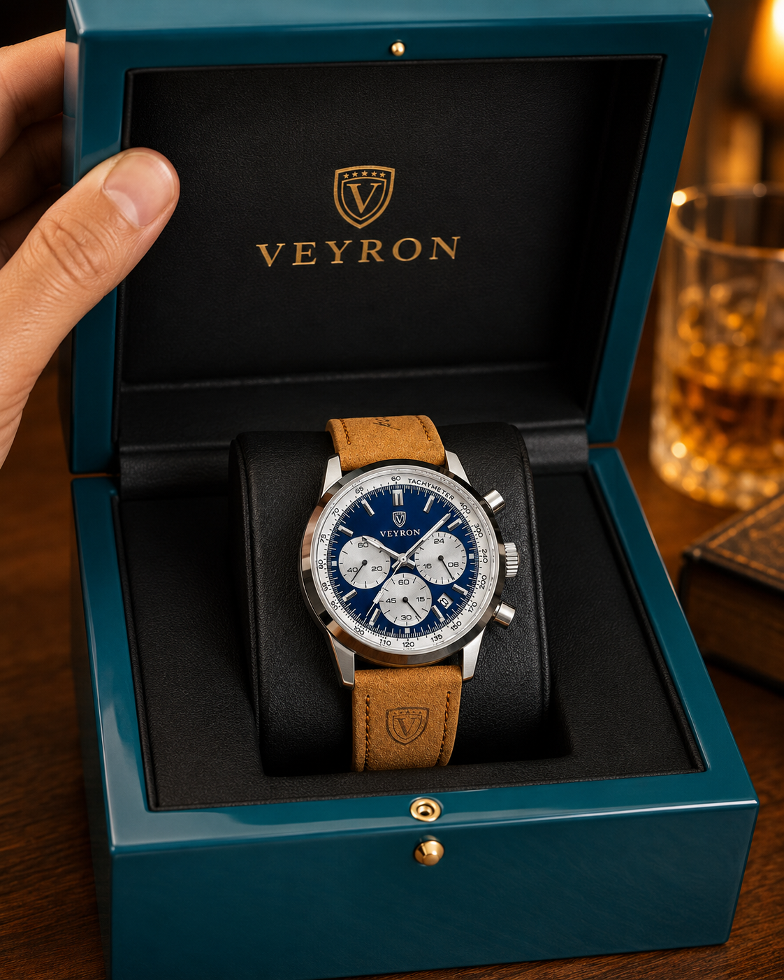 Veyron Tancred dress watch – 3/4 angle view