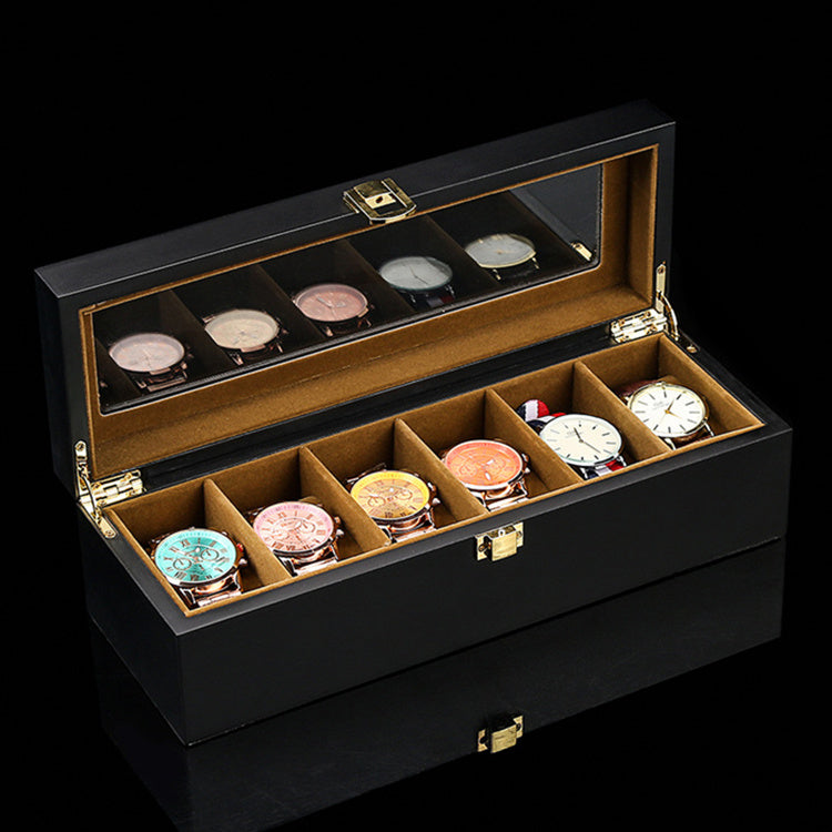 Veyron Vault 10-slot wooden watch and jewelry box
