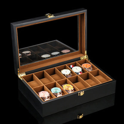 Veyron Vault 10-slot wooden watch and jewelry box