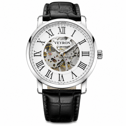 Veyron Aurelian open-heart skeleton automatic watch