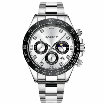 Veyron Cato chronograph watch with diamond hour markers