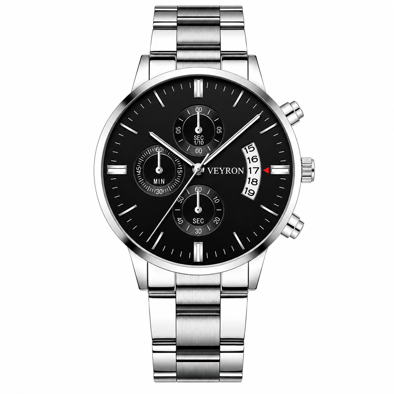 Veyron Fabius triple sub-dial chronograph watch