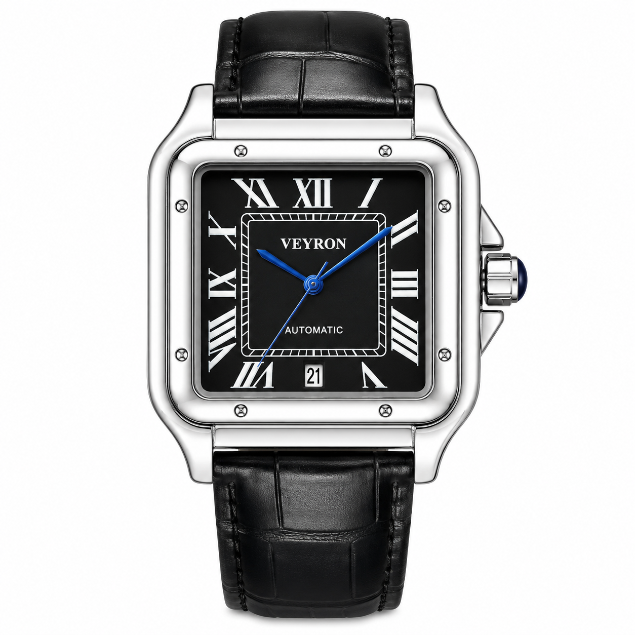 VEY 003 — square case watch, alternate angle