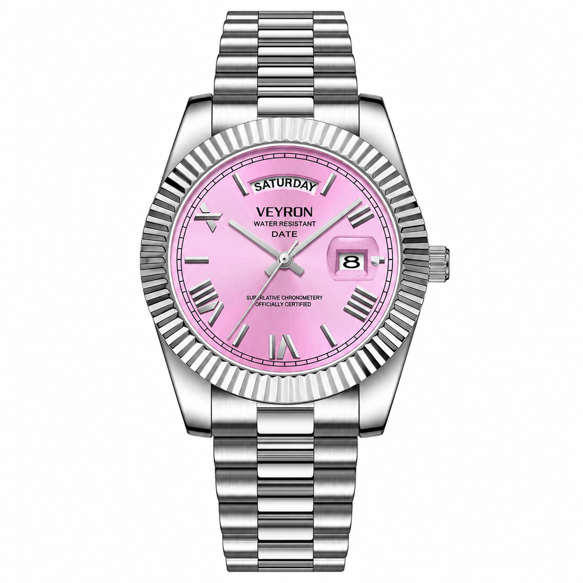 Veyron Valerian gold-tone watch with president-style bracelet