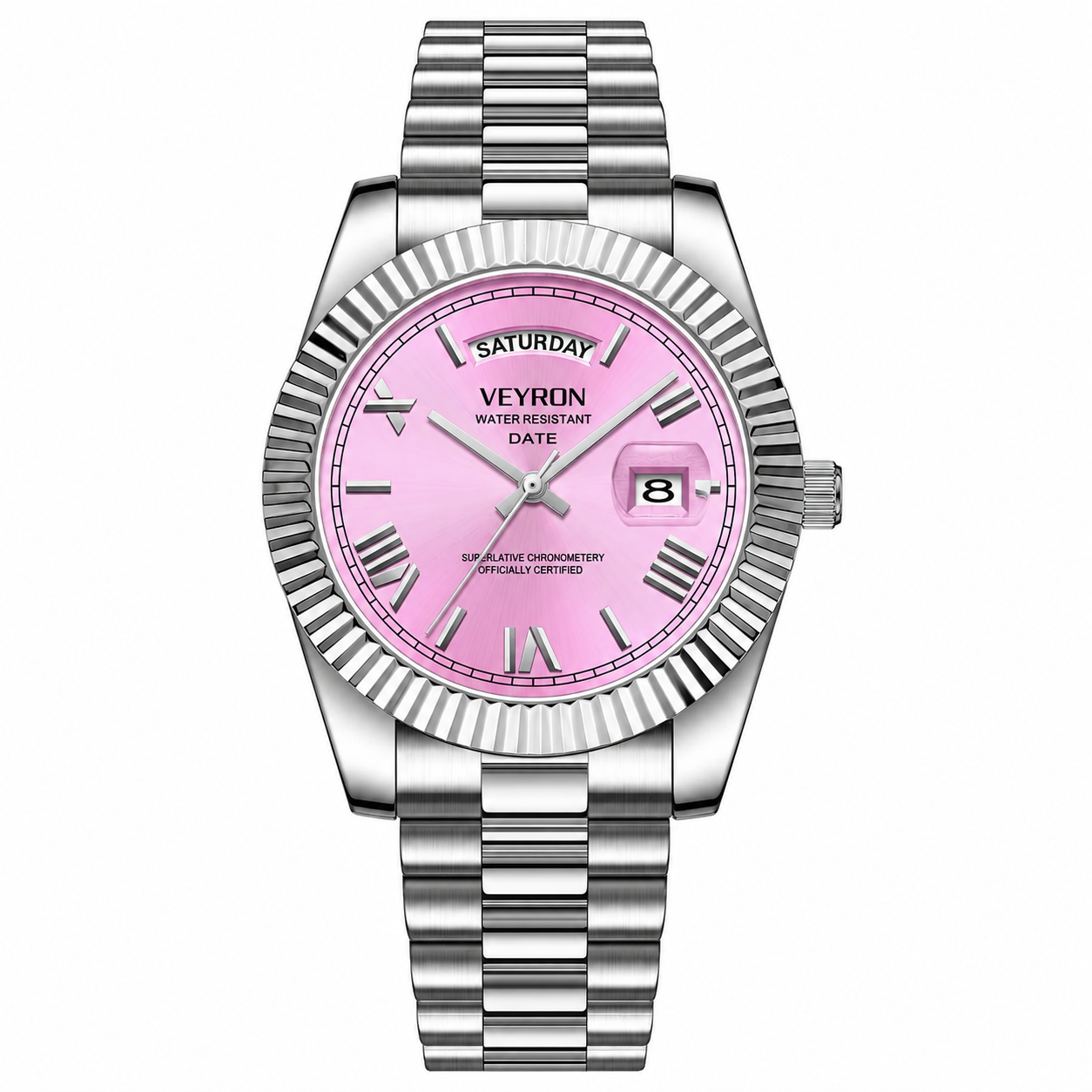 Veyron Valerian gold-tone watch with president-style bracelet