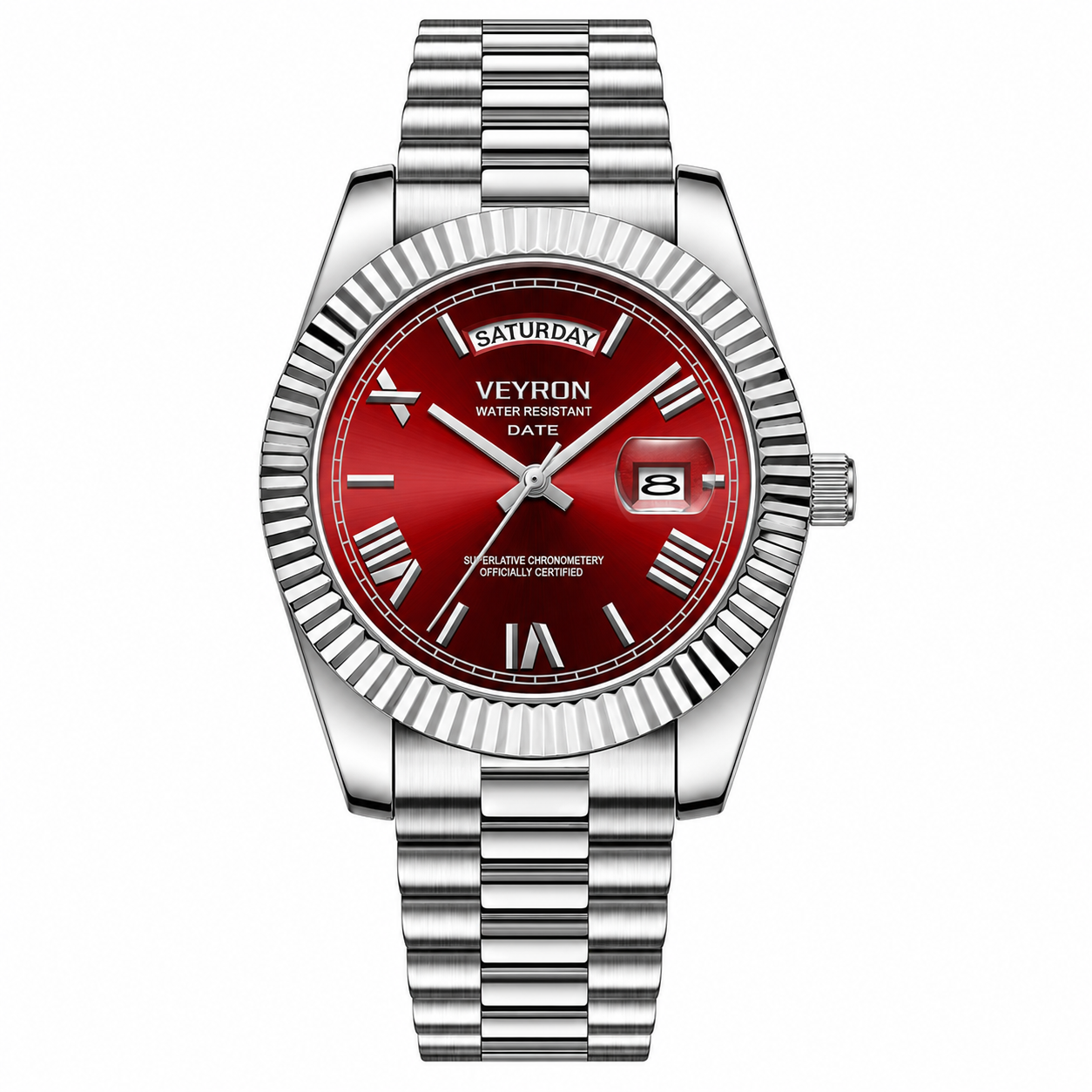 Veyron Valerian gold-tone watch with president-style bracelet