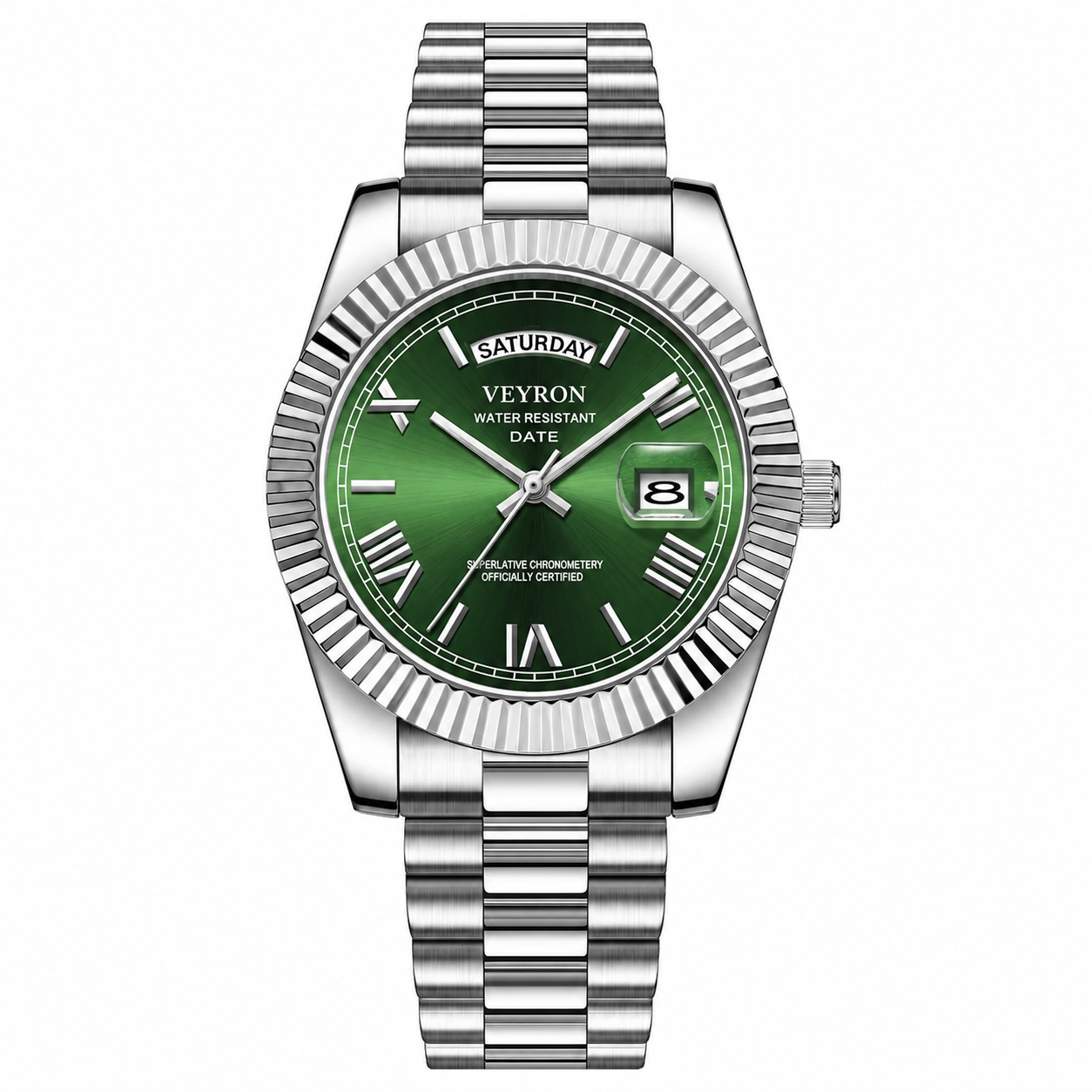VEY 005 — men's gold-tone steel bracelet watch