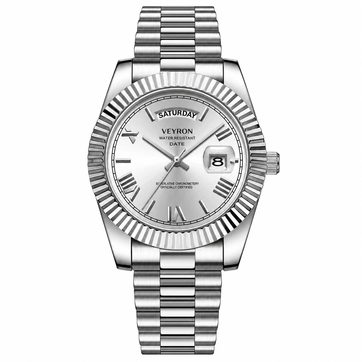 Veyron Valerian gold-tone watch with president-style bracelet