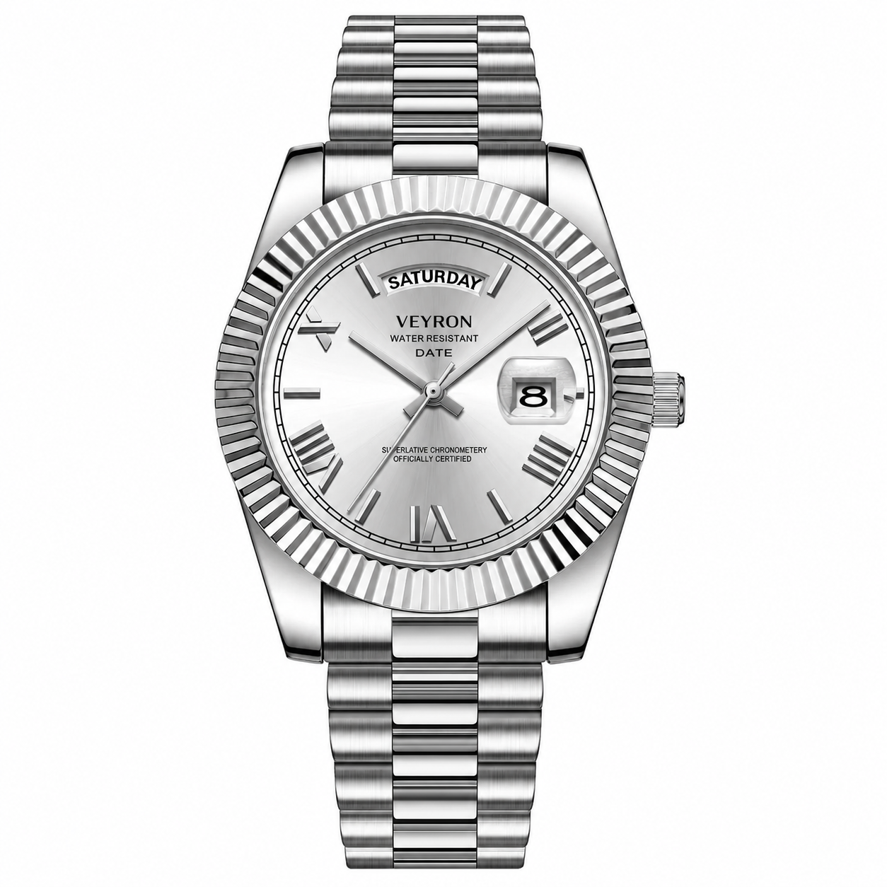 Veyron Valerian gold-tone watch with president-style bracelet