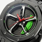 VEY 008 open-heart skeleton watch — lifestyle wrist shot