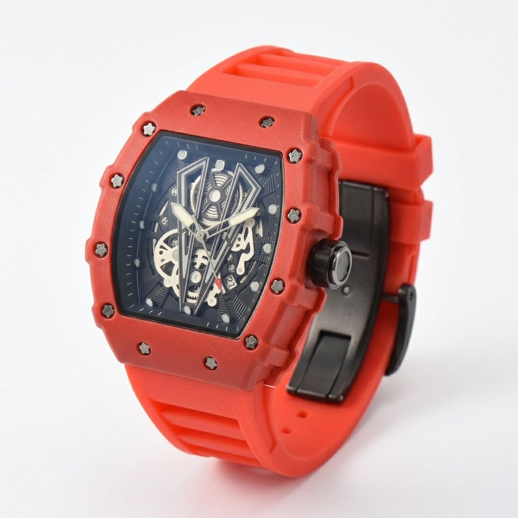 VEY 014 slim curved watch — wrist lifestyle shot