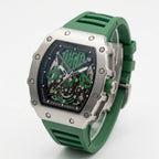 VEY 015 steel tonneau sport watch — lifestyle wrist shot
