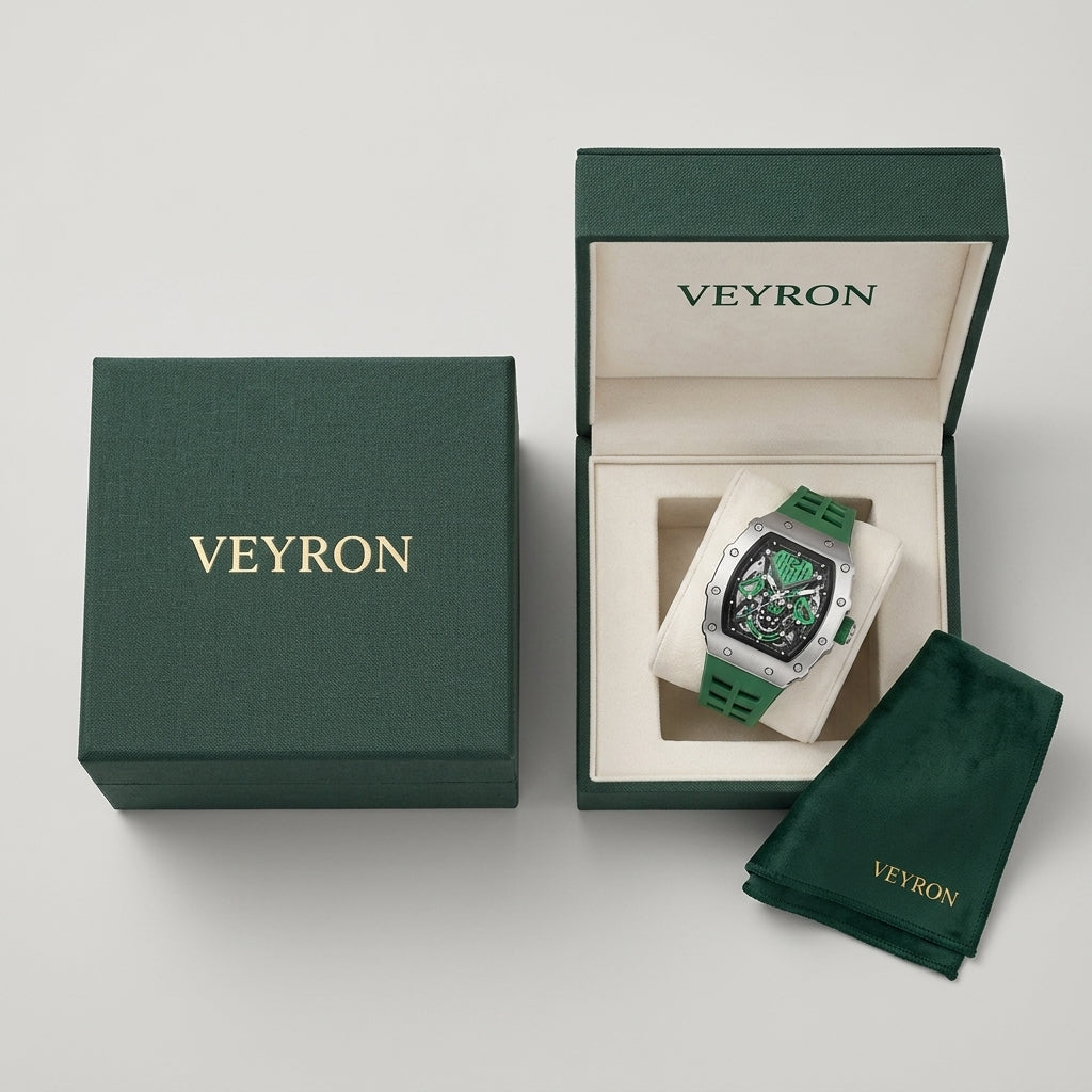VEY 015 men's tonneau sport watch — side profile