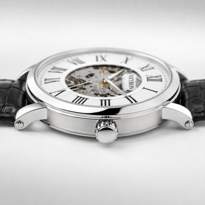 Veyron Aurelian exhibition caseback watch – movement visible
