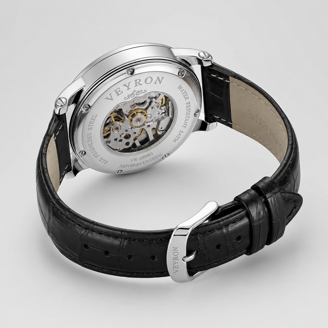 Veyron Aurelian luxury automatic watch – crown detail