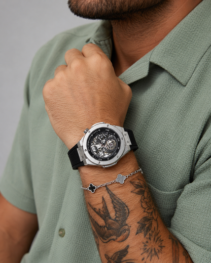 Veyron Brennus skeleton chronograph – side profile