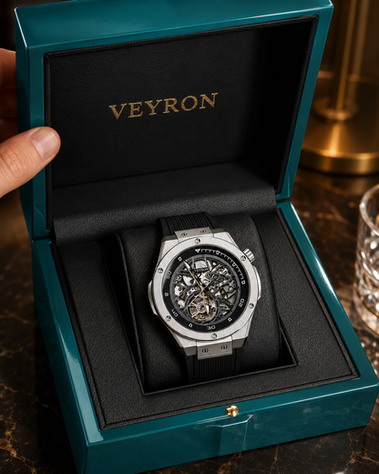 Veyron Brennus motorsport chronograph watch – three-quarter angle