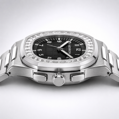 Veyron Cassius watch – crown and case detail