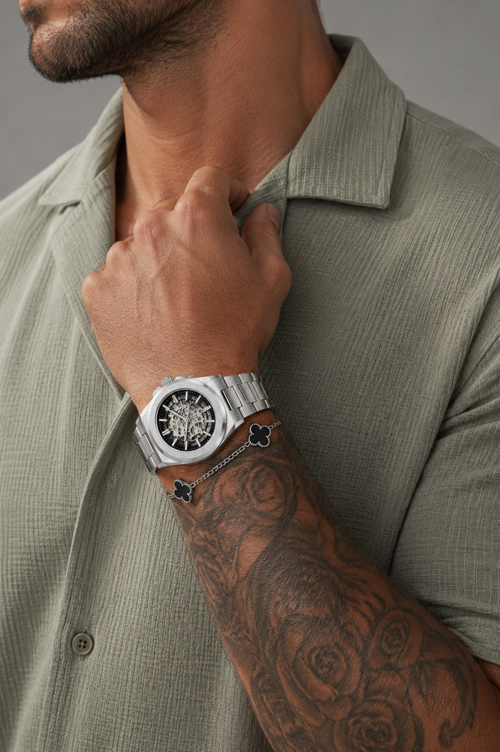 Veyron Corvus luxury watch – angle view