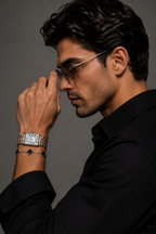 VEY 002 — lifestyle, men's dress watch on wrist