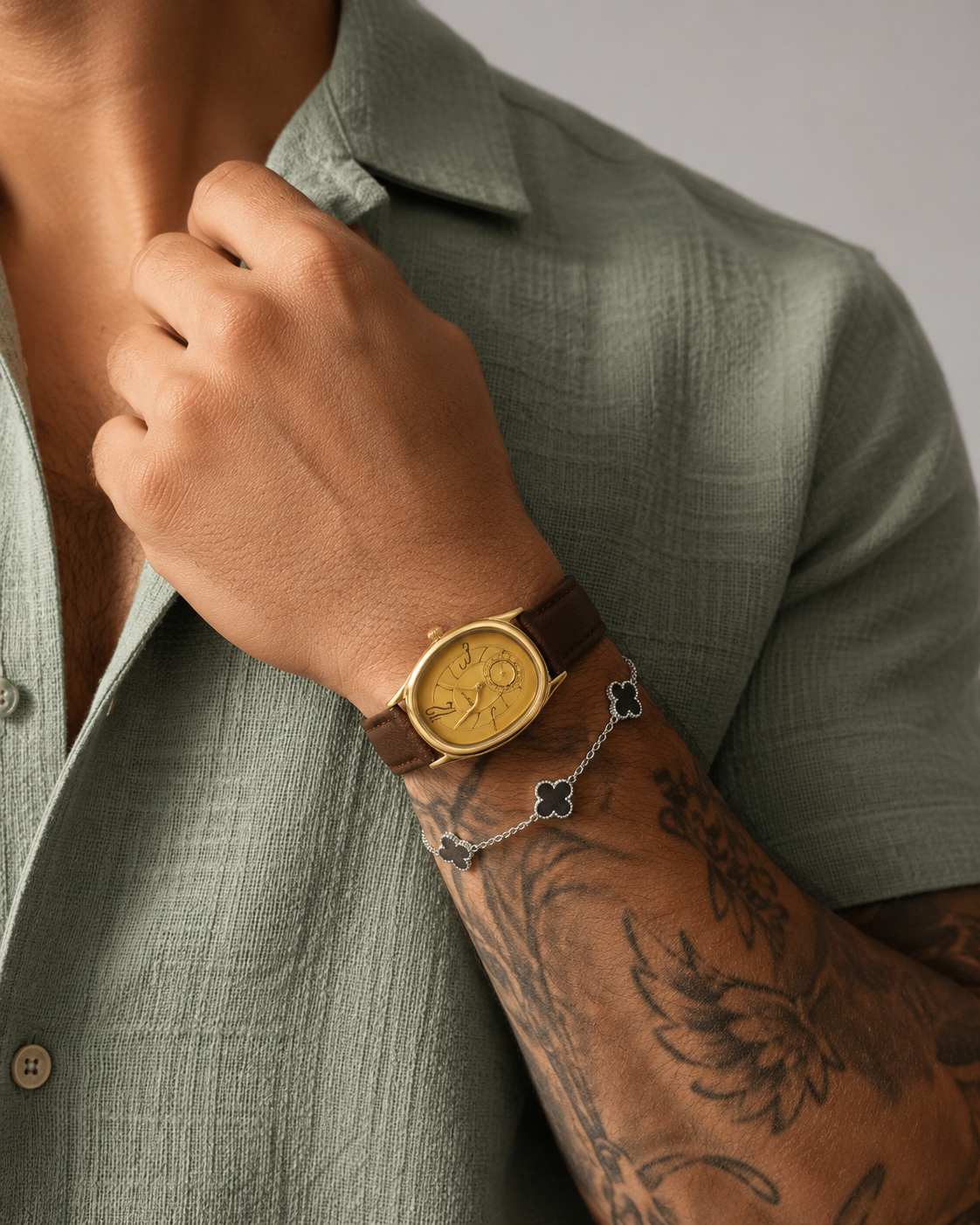 VEY 007 — lifestyle, automatic watch on wrist