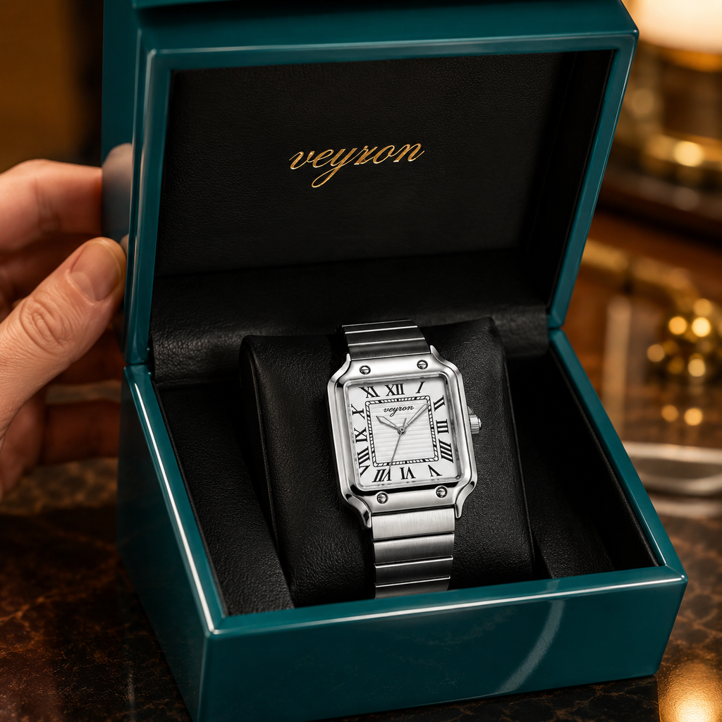 VEY 006 — angle view, integrated bracelet