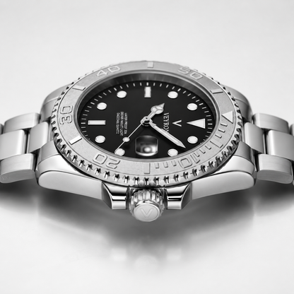 Veyron Trajan minimalist watch – crown detail