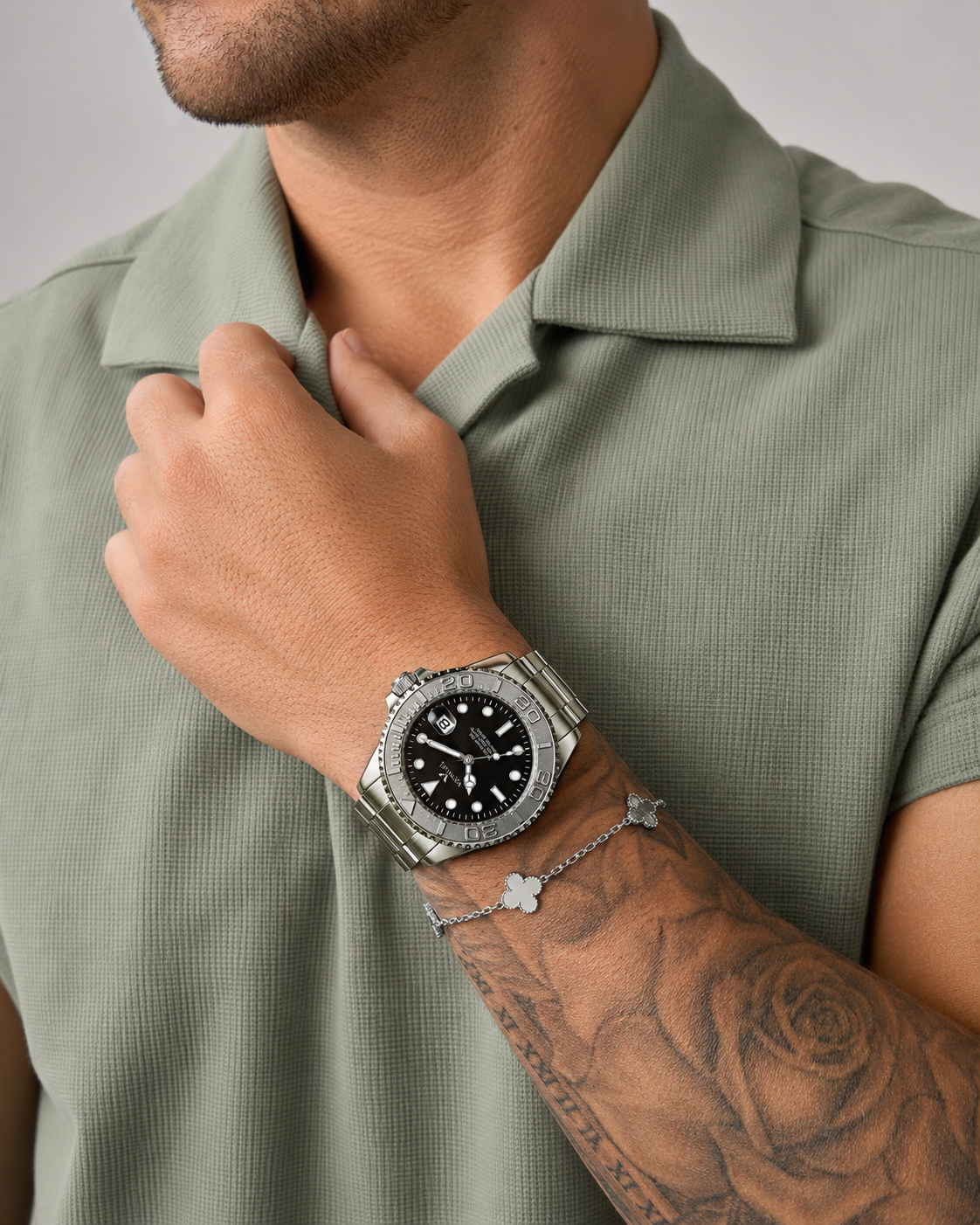 Veyron Trajan minimalist watch – side profile